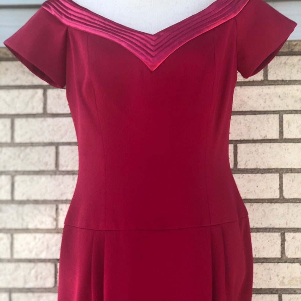 Talbots Rimini V-neck Hot Pink Dress 12 - Picture 2 of 8
